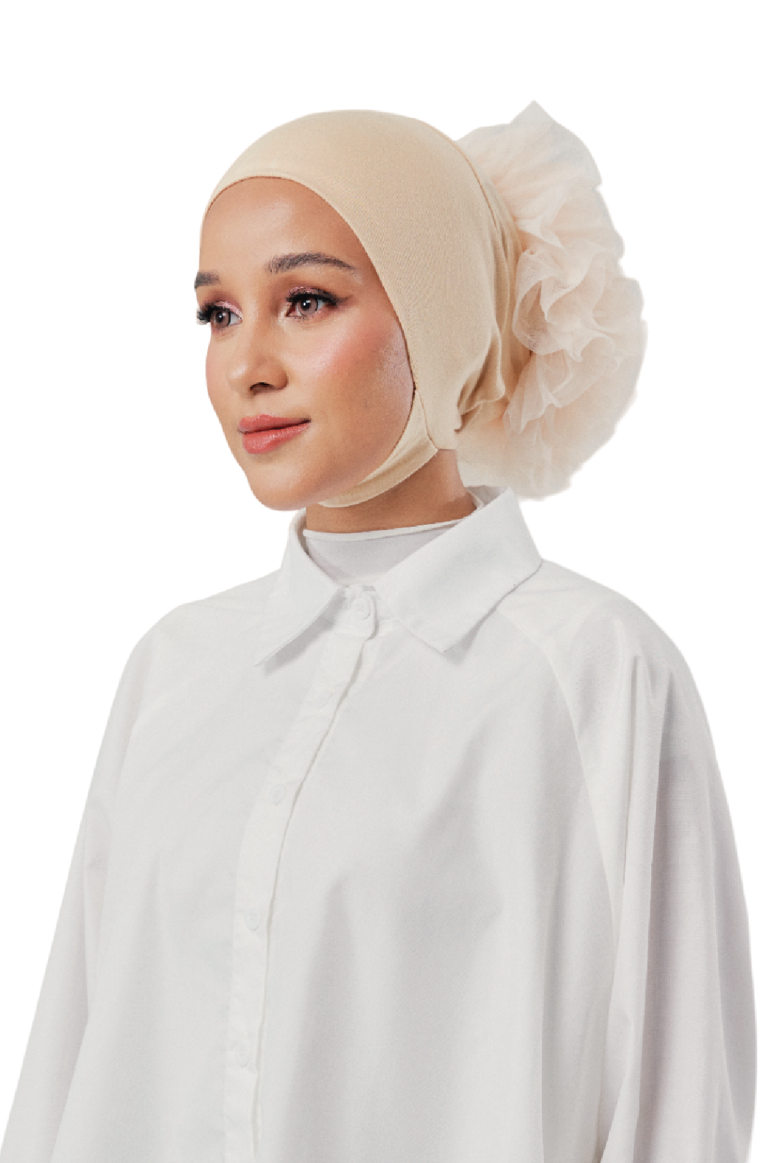 Collection DAGOO: Sous-bonnet volumateur avec lanière